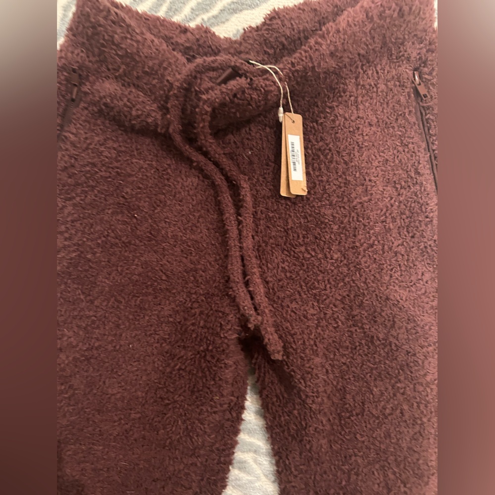 NWT SKIMS Cozy Knit Lounge Teddy Jogger Coco Brown S/M - Picture 8 of 8